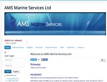 Tablet Screenshot of ams-marine.com